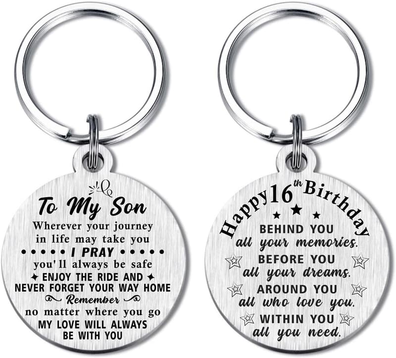 16th Birthday Keychain for Boys & Girls, Born in 2007