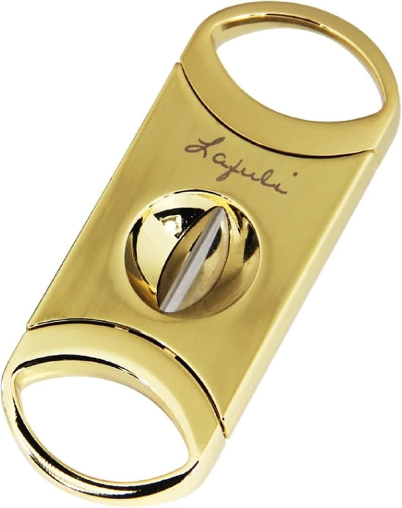 Stainless Steel V-Cut Cigar Cutter in Silver
