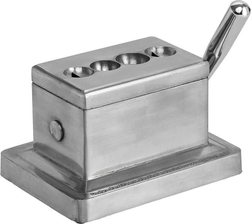 Cigar Cutter Set with Brushed Finish for 52-60 Ring Gauge