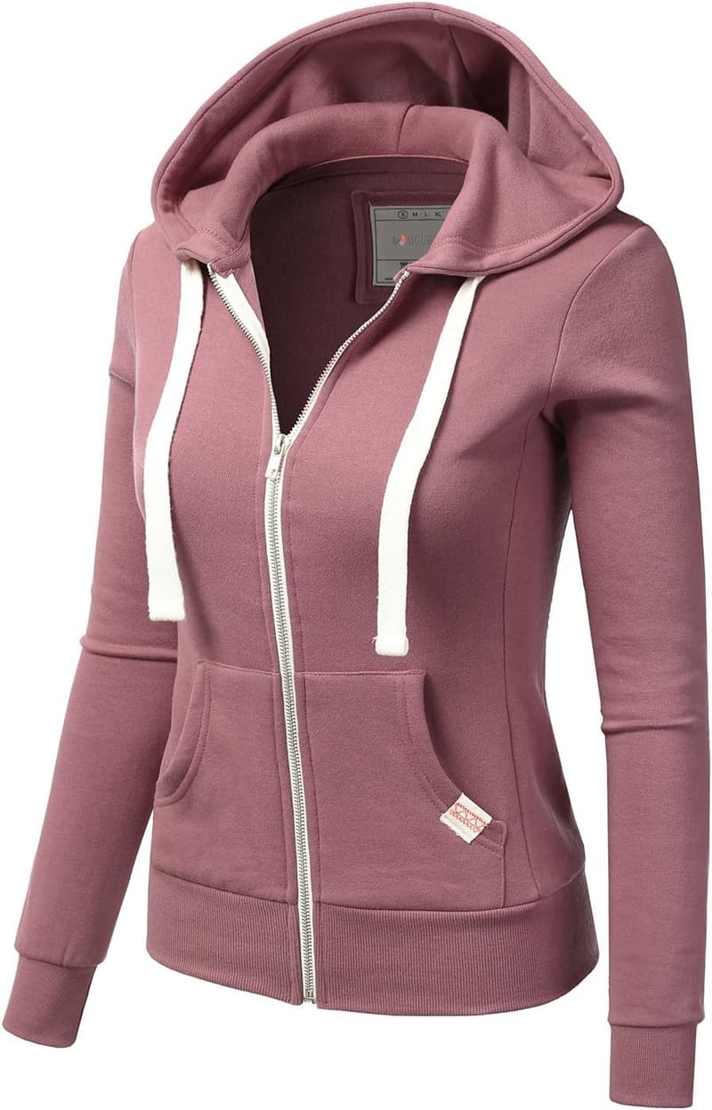 Lightweight Zip-Up Hoodie Jacket for Women - Plus Size