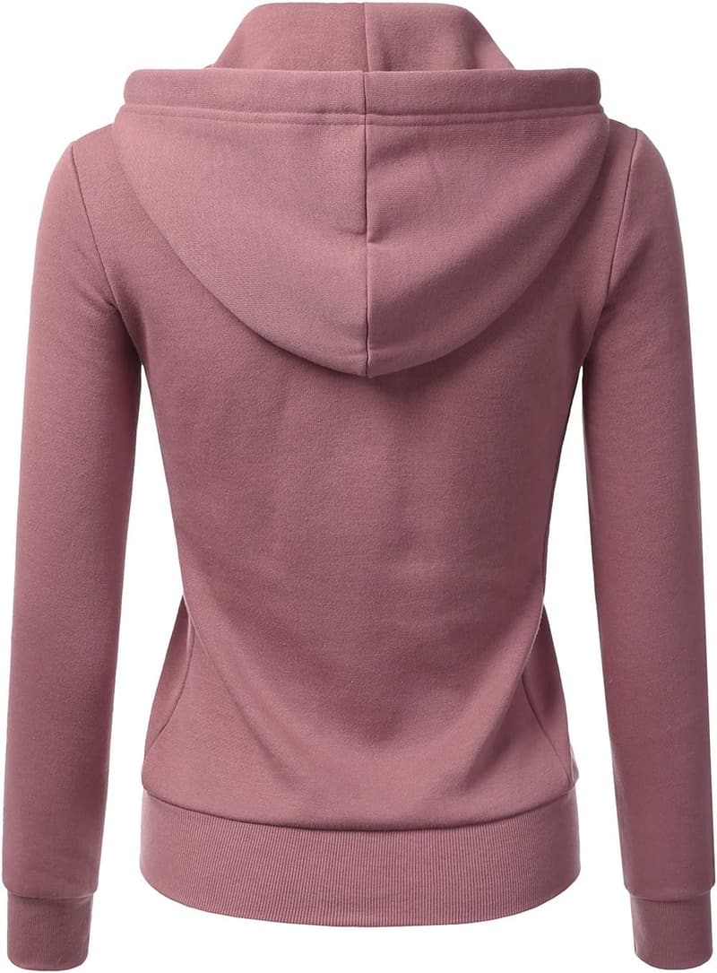 Lightweight Zip-Up Hoodie Jacket for Women - Plus Size