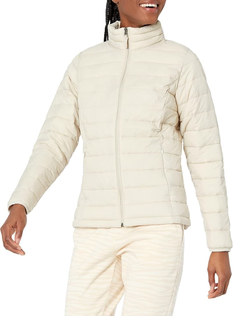Lightweight Water-Resistant Puffer Jacket for Women