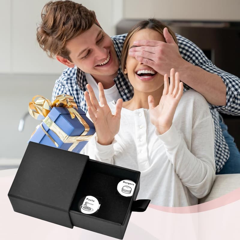 Christmas Gifts for Couples - Steel Food Decision Dice (2PCS)