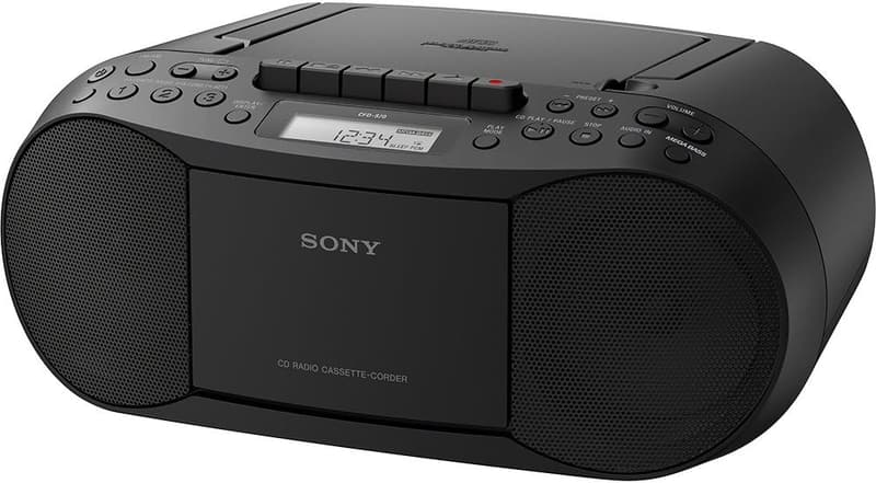 Sony Stereo Boombox Home Audio System, Black
