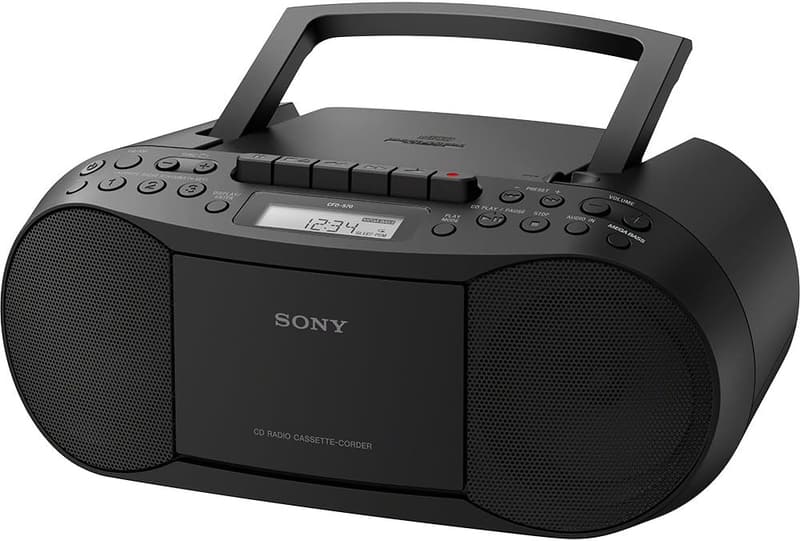 Sony Stereo Boombox Home Audio System, Black