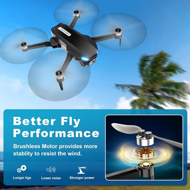 2K HD FPV Drone with Camera - Foldable Mini for Kids