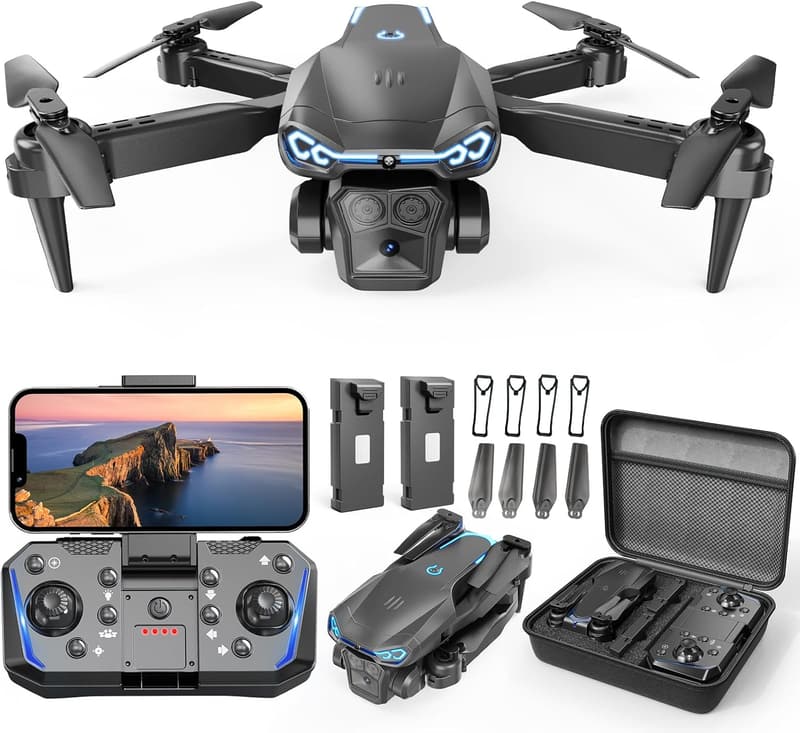 1080P HD Mini FPV Drone for Kids and Adults, Easy to Fly