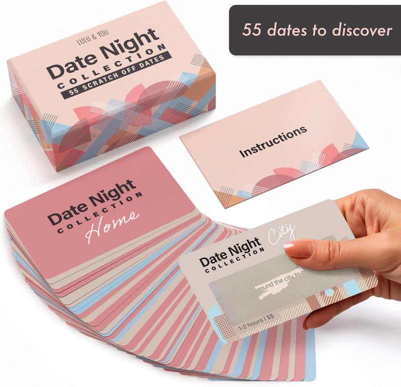 Date Night Cards for Couples - 55 Scratch-Off Ideas