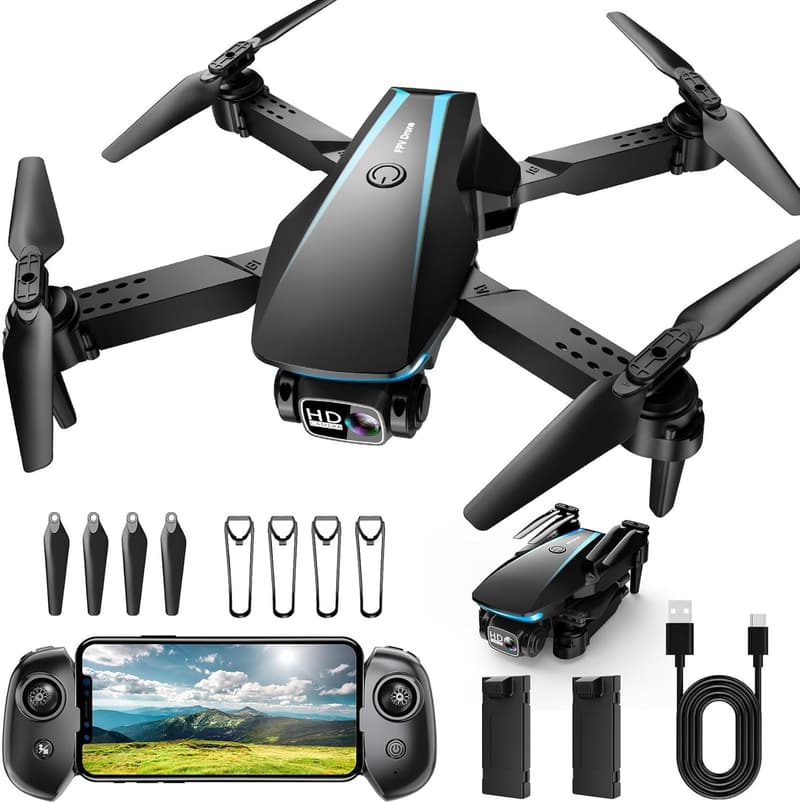 1080P HD Mini Drone - Foldable with Auto-Follow & Gravity Control