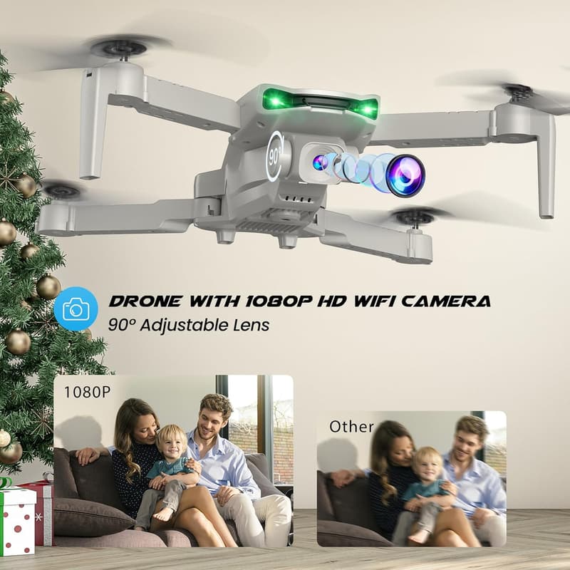 1080P Mini Drone for Kids & Adults with Altitude Hold