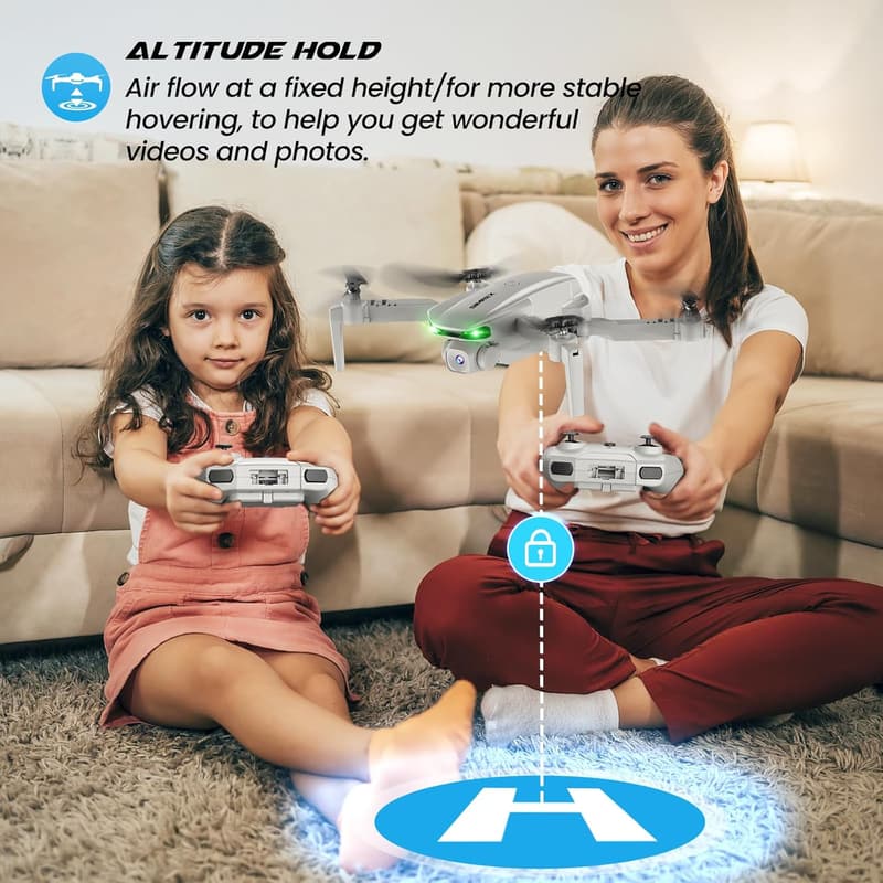 1080P Mini Drone for Kids & Adults with Altitude Hold