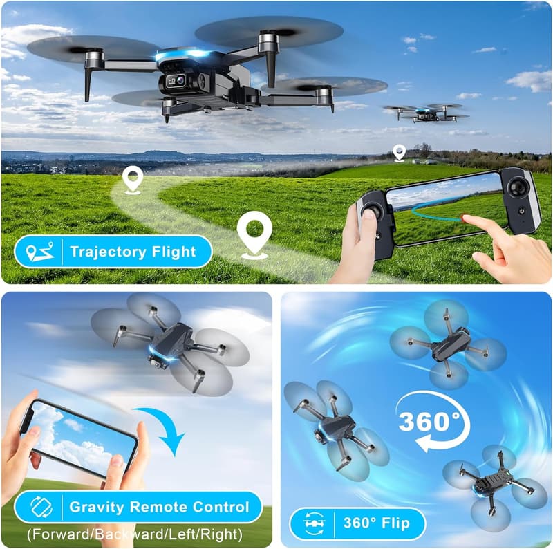 2K HD FPV Mini Drone with Brushless Motor for Beginners