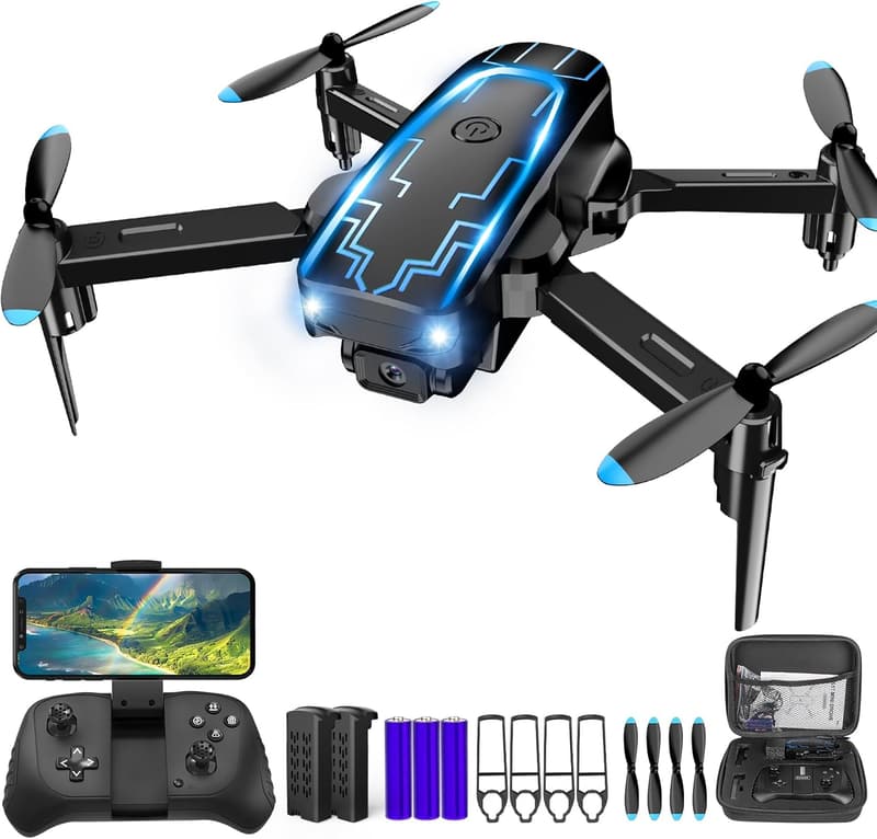 1080P HD Mini Drone with Camera – Foldable for Kids & Adults