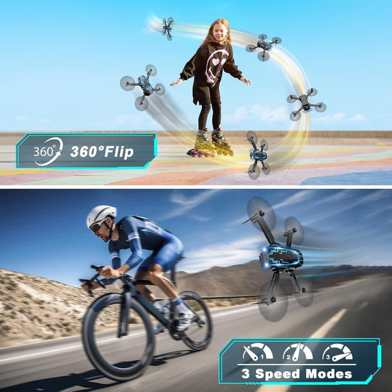 1080P HD Mini Drone with Camera – Foldable for Kids & Adults