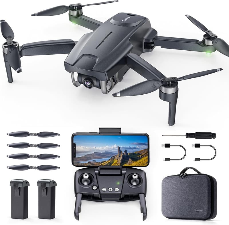 4K UHD GPS Drone for Adult Beginners - 60Min Flight, 249g