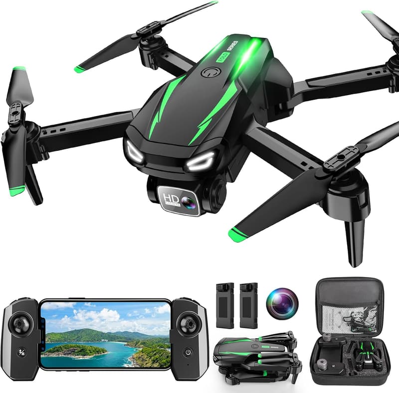 Foldable 1080P HD Camera Drone for Kids & Beginners