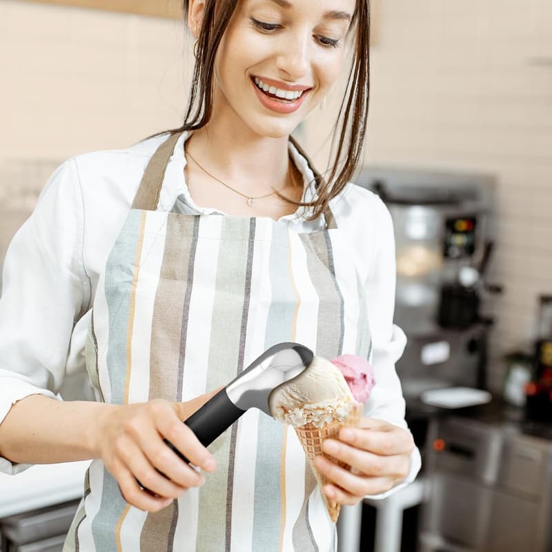 Electric Heated Ice Cream Scoop – Rechargeable Handheld Tool
