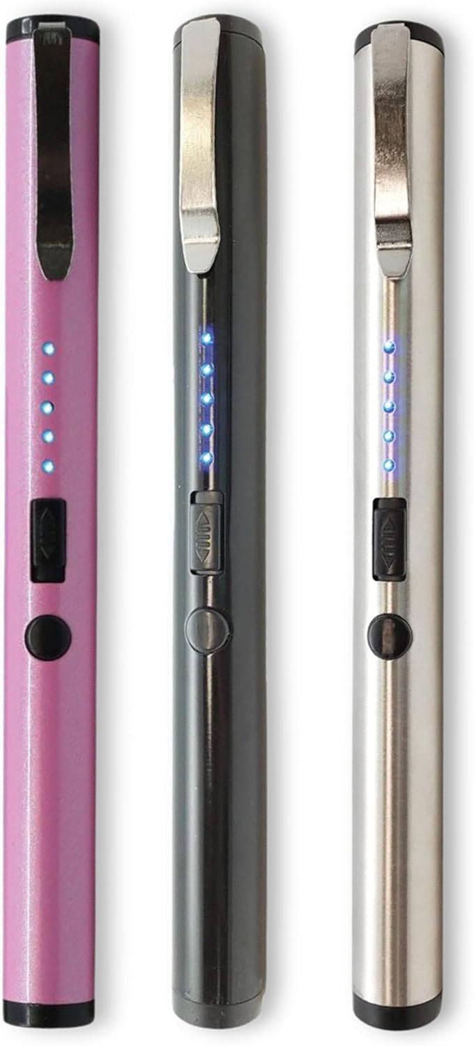 25,000,000 Volt Pain Pen Stun Gun – 3 Pack Self-Defense Tools