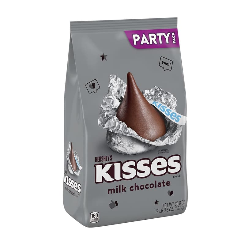 HERSHEY'S KISSES Milk Chocolate Party Pack, 35.8 oz