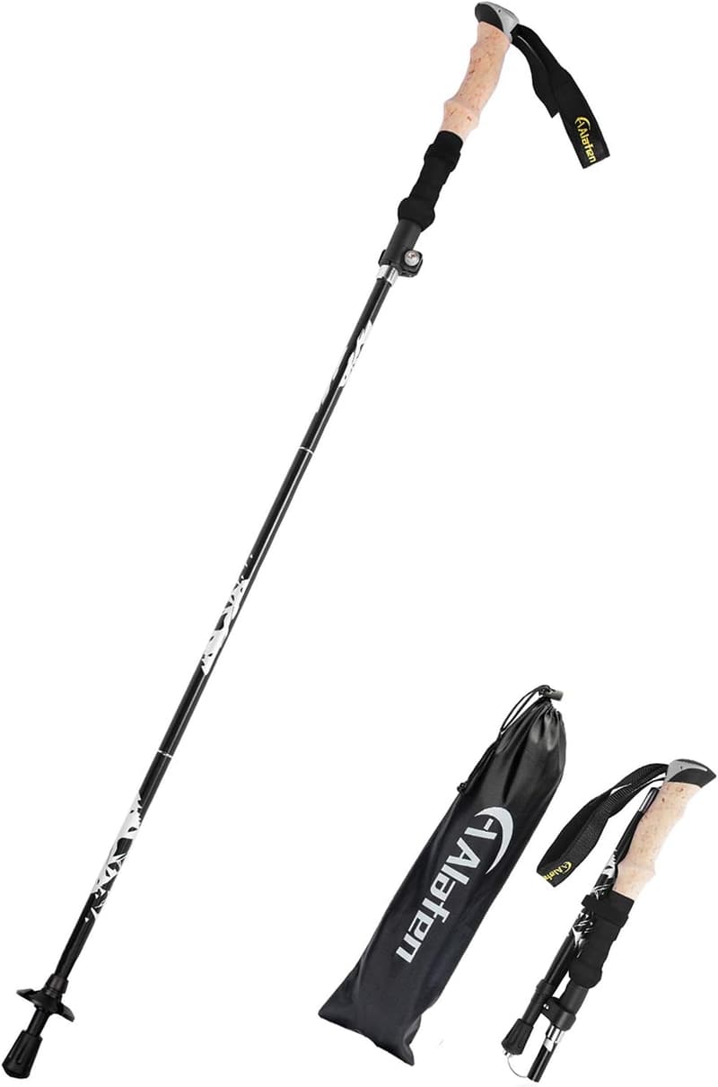 Adjustable Lightweight Trekking Pole - 7075 Aluminum, Foldable