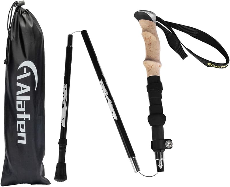 Adjustable Lightweight Trekking Pole - 7075 Aluminum, Foldable
