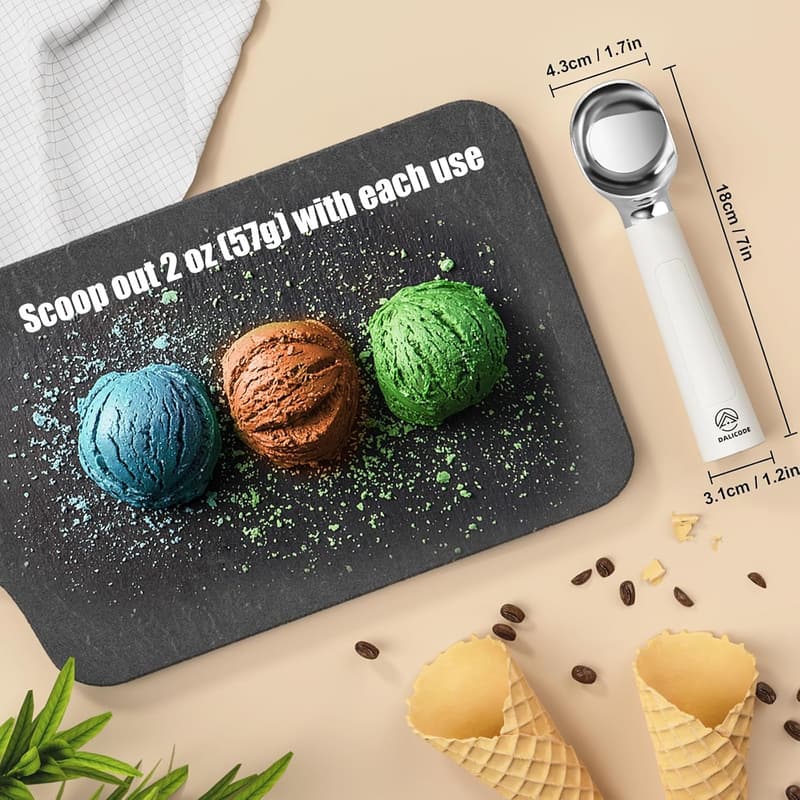 Electric Heated Ice Cream Scoop – Rechargeable with LED Display