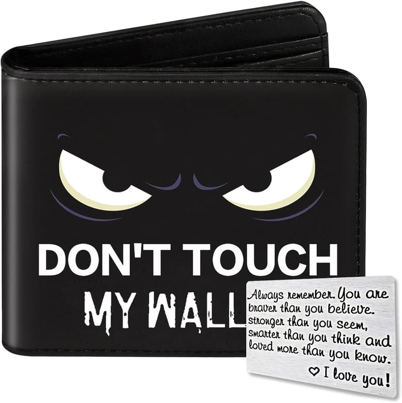 Cool RFID Blocking Leather Wallet for Boys 8-12