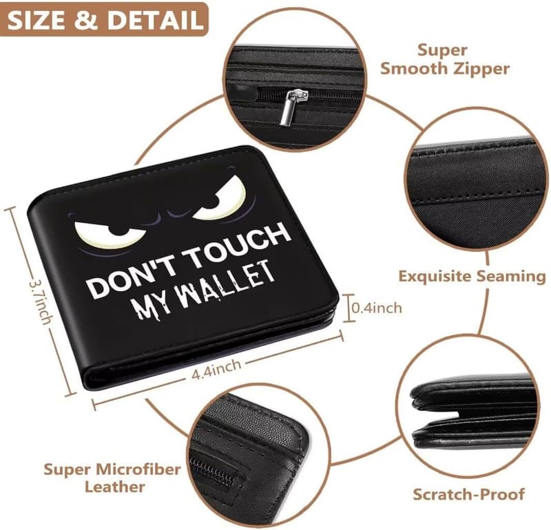 Cool RFID Blocking Leather Wallet for Boys 8-12