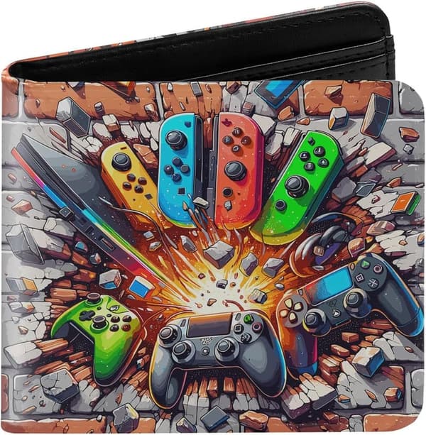 Leather Wallet for Teen Boys – Cool Gift for Gamers