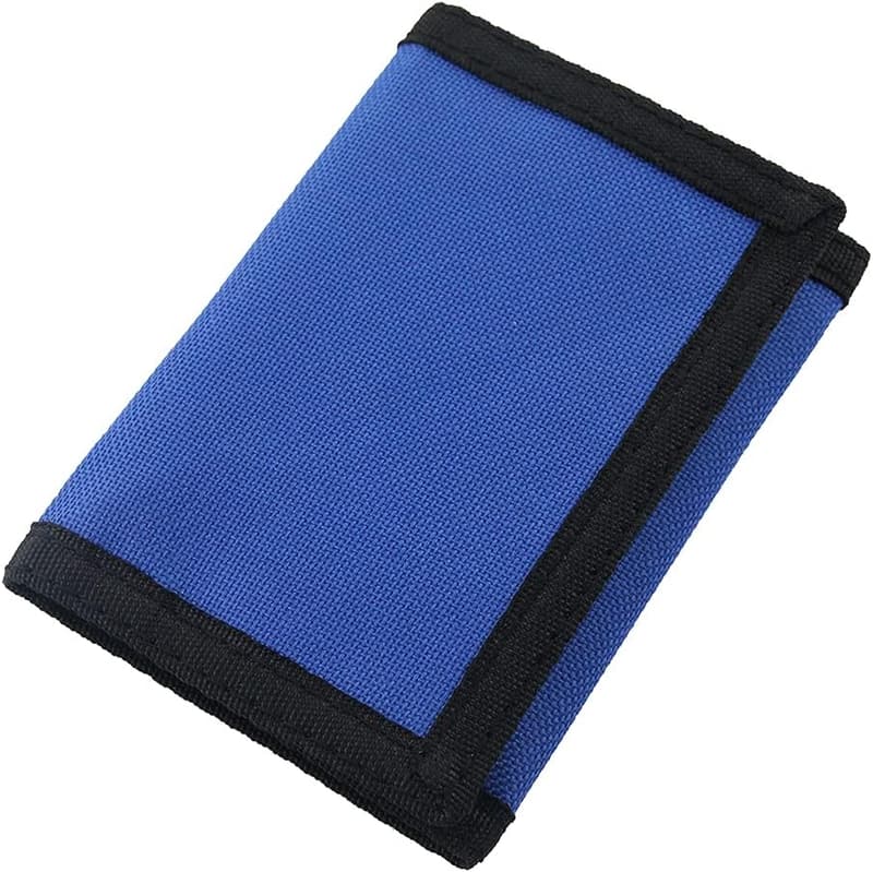 Navy Blue RFID Blocking Trifold Wallet for Teens