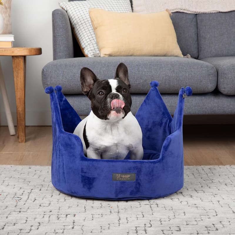 Royal Blue Cozy Dog & Cat Bed - Ultra Soft, Washable, Crate-Compatible
