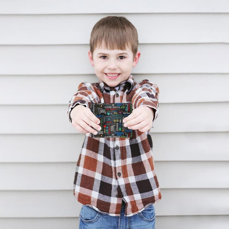 Video Game Design Slim Leather Wallet for Teen Boys