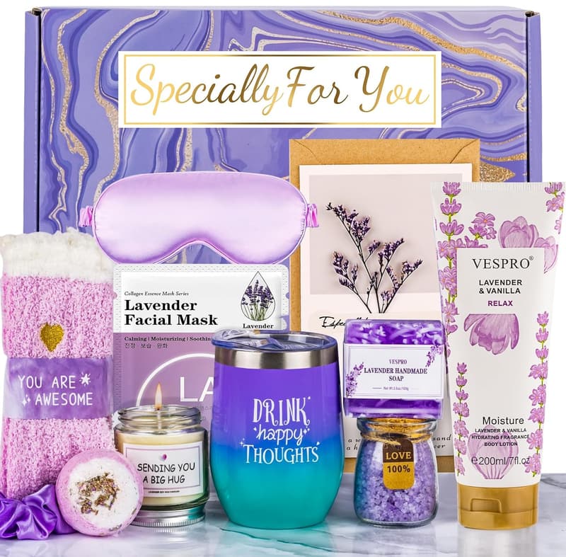 Spa Gift Set for Her - Relaxing Birthday & Get Well Care Package