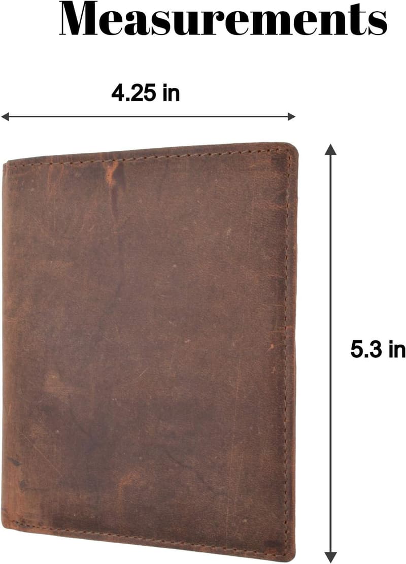 Genuine Leather RFID Wallet for Men & Women with 20 Slots