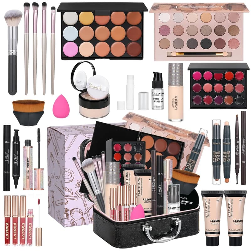 All-in-One Makeup Kit for Women - Holiday Gift Set