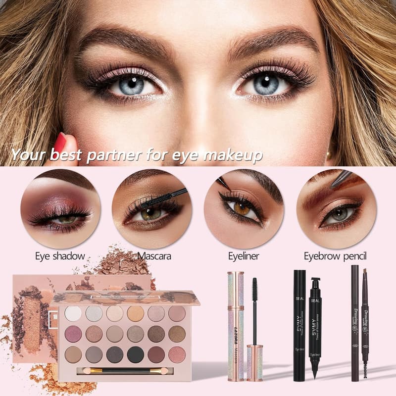 All-in-One Makeup Kit for Women - Holiday Gift Set