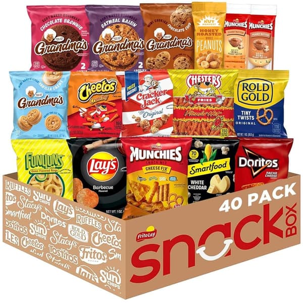 Frito Lay Ultimate Snack Care Package - Variety Chips & Treats (40 Count)