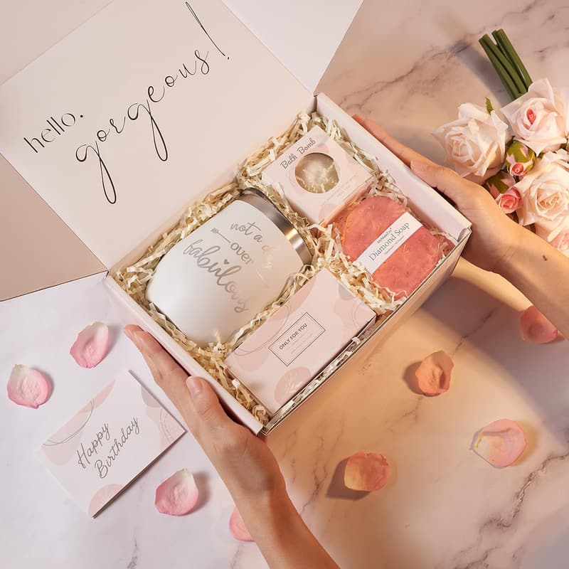 Spa Gift Basket Set for Women - Unique Birthday Surprise