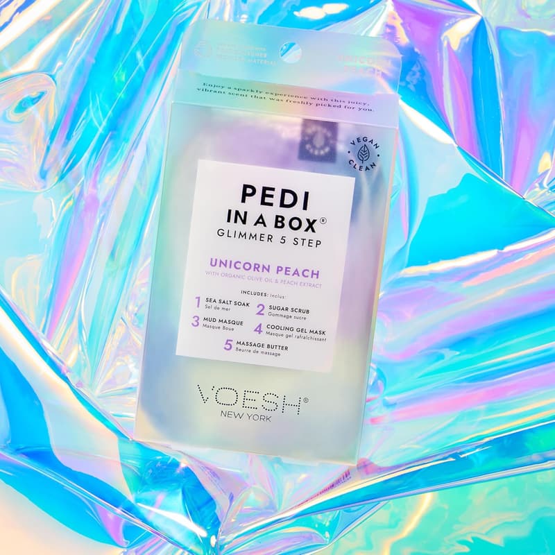At-Home Vegan Pedicure Kit - VOESH Pedi in a Box Glimmer
