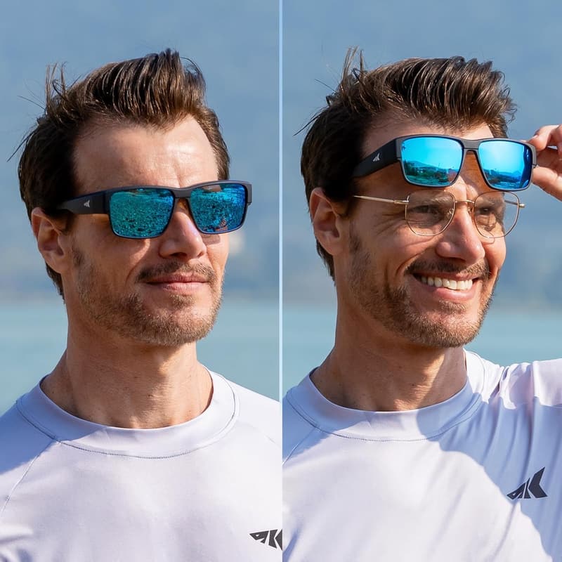 Ultralight Fit-Over Polarized Fishing Sunglasses with UV400 Protection