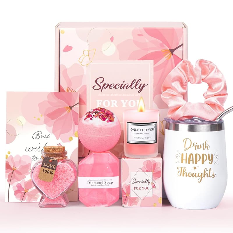 Relaxing Spa Gift Basket for Women - Self Care Birthday Gift
