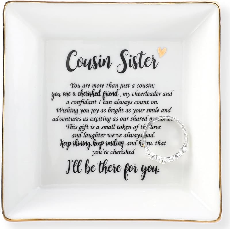 Ceramic Ring Dish Jewelry Tray for Mom and Friends