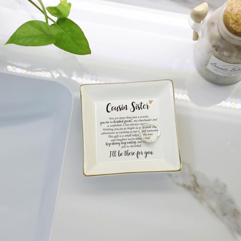 Ceramic Ring Dish Jewelry Tray for Mom and Friends