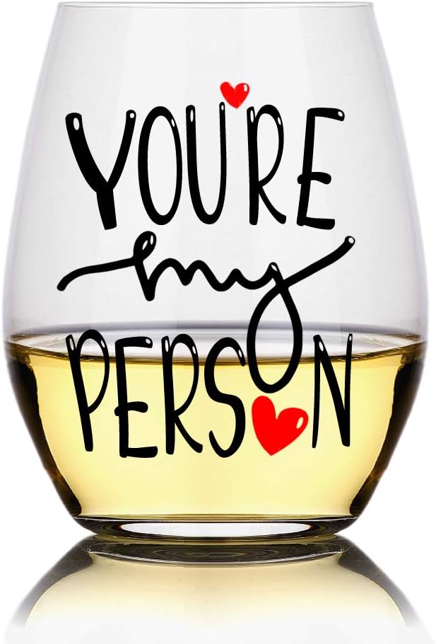 Best Friend Stemless Wine Glass - Funny Gift for Women