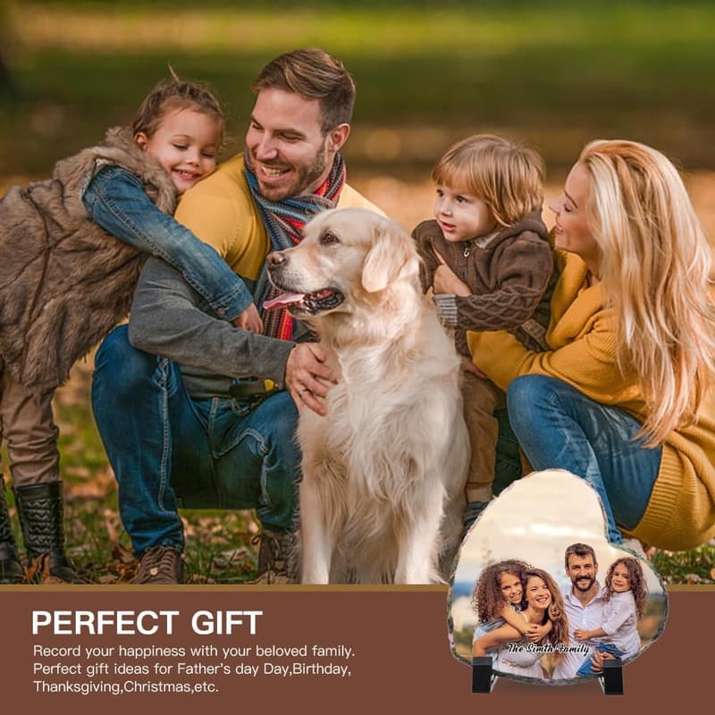 Valentine's Day Personalized Photo Slate Frame Gift