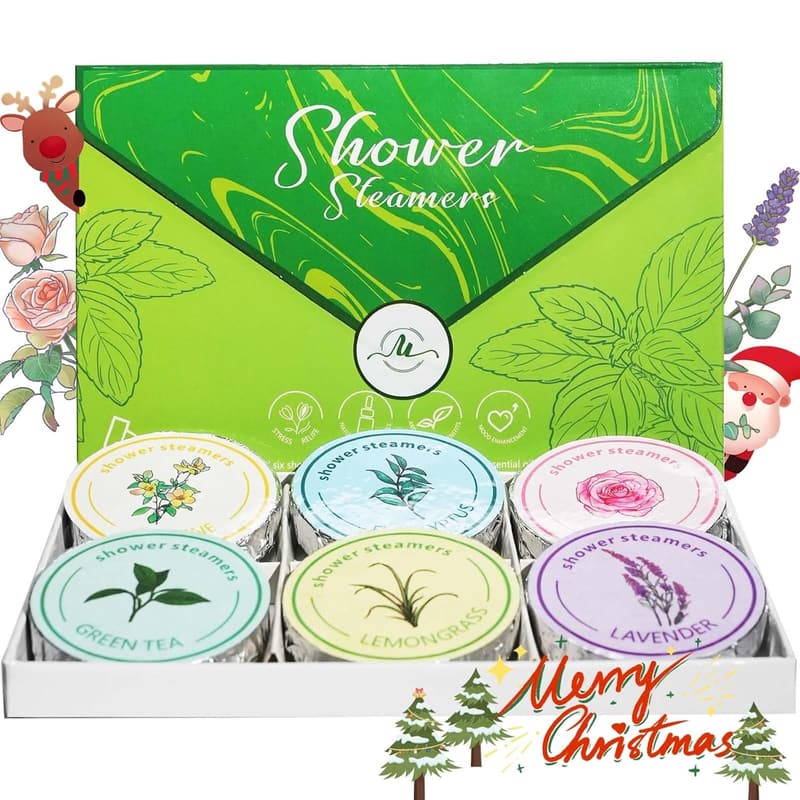 Valentine's Day Gift Box - 6 Premium Aromatherapy Shower Steamers