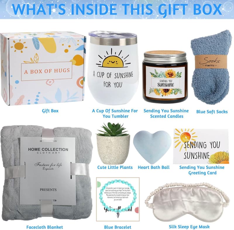Get Well Soon Self-Care Gift Basket for Women