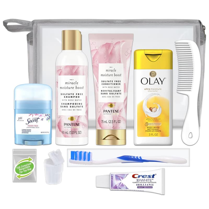 International Women’s Travel Gift Kit - 10 Piece Essentials