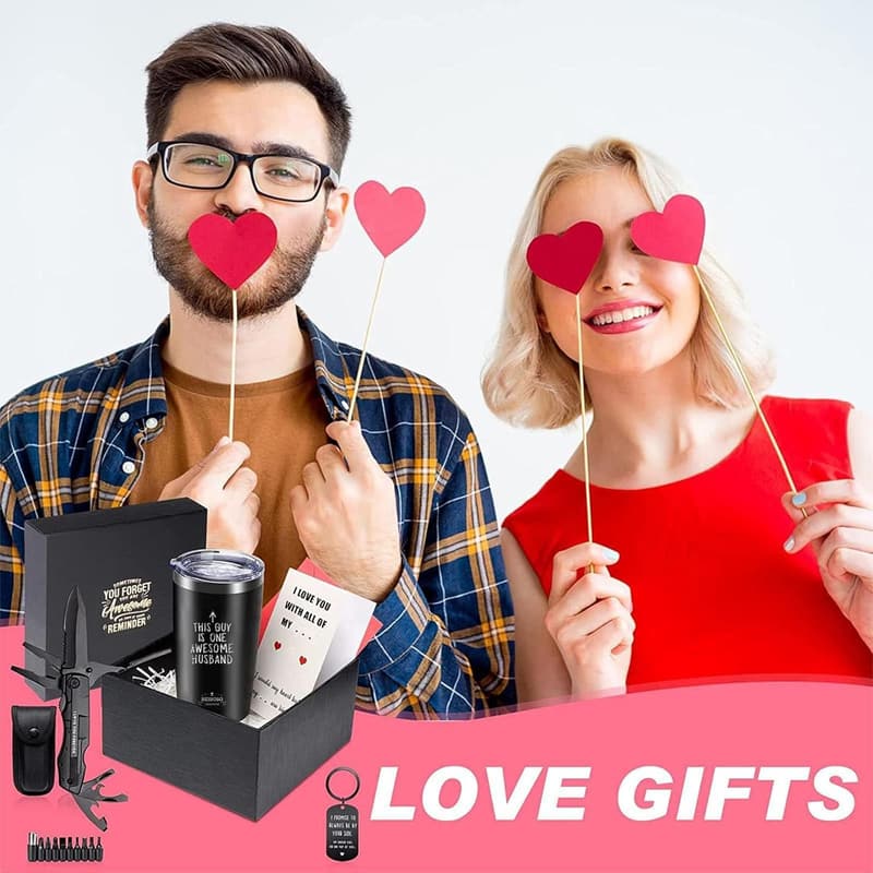 Valentine's Day Gift Set - Insulated Tumbler & Multi-Tool for Him
