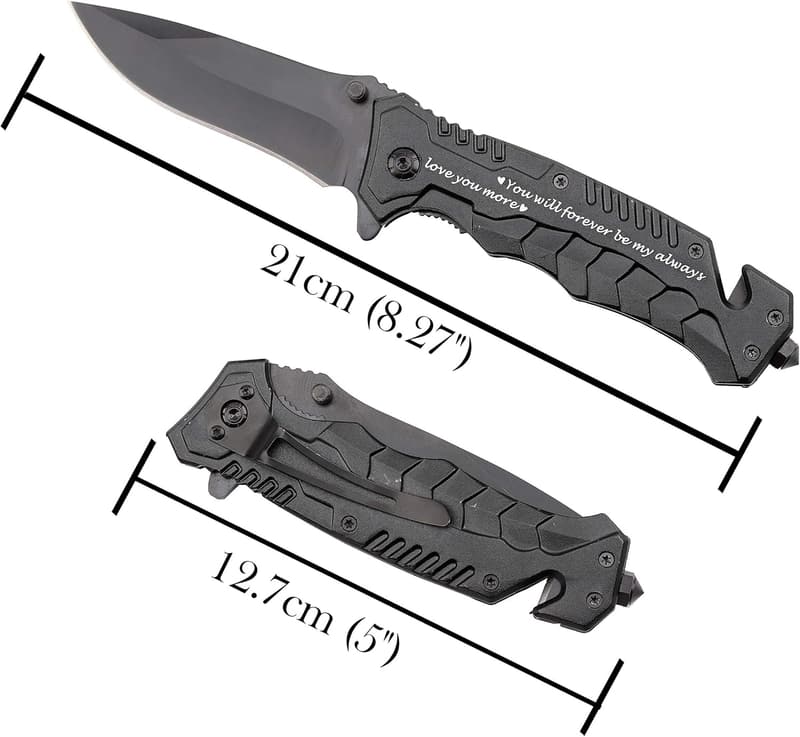 Engraved Pocket Knife for Groomsmen - Wedding Gift